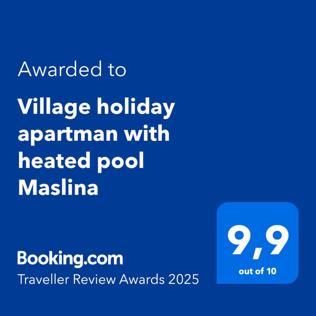 Village Holiday Apartman With Heated Pool Maslina Kostanje Zewnętrze zdjęcie
